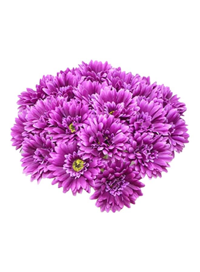 Bluelans - Artificial Gerbera Daisy Flower Bouquet Purple 50cm - Image 1