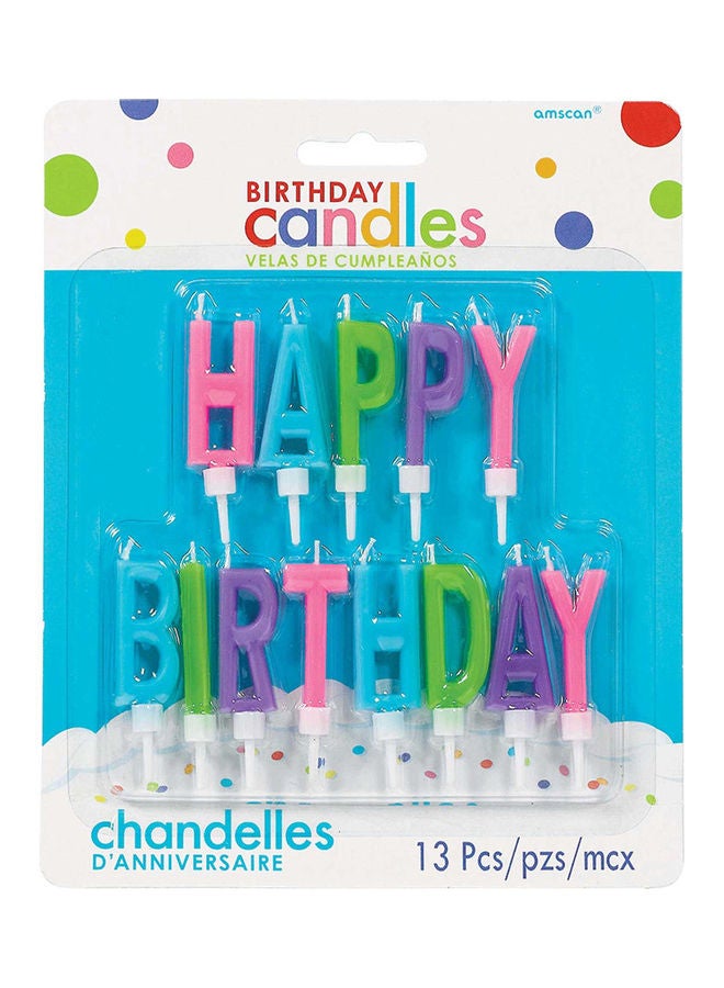 13-Piece Happy Birthday Themed Candles