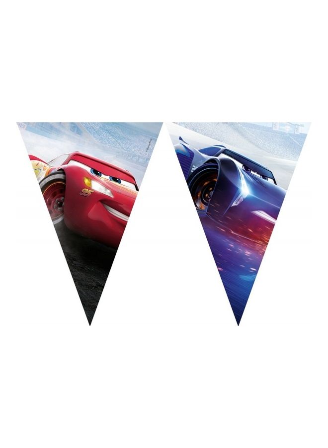 Disney Cars The Legend Of The Track Themed Triangle Flag Banner
