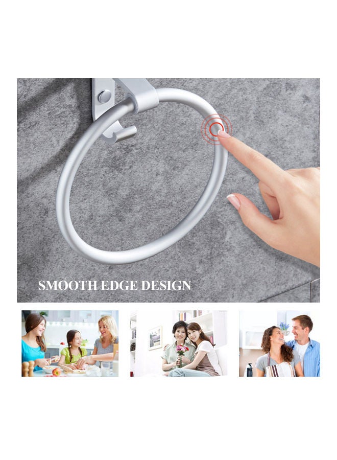 Towel Round Ring Silver  - Image 5
