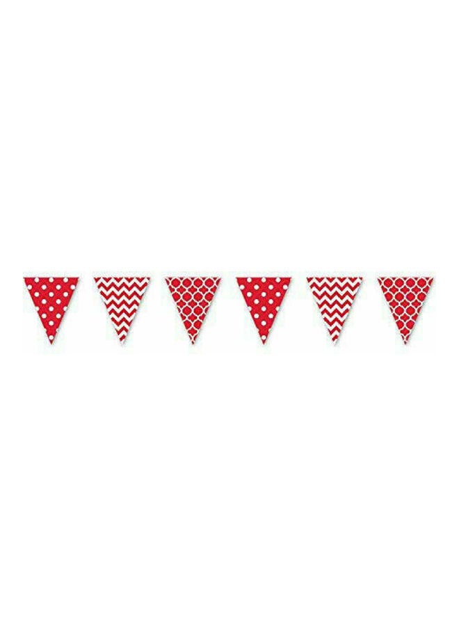 Amscan Printed Triangle Pennant Banner - Image 1