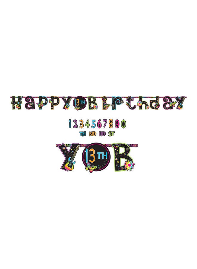 Amscan Neon Add an Age Banner