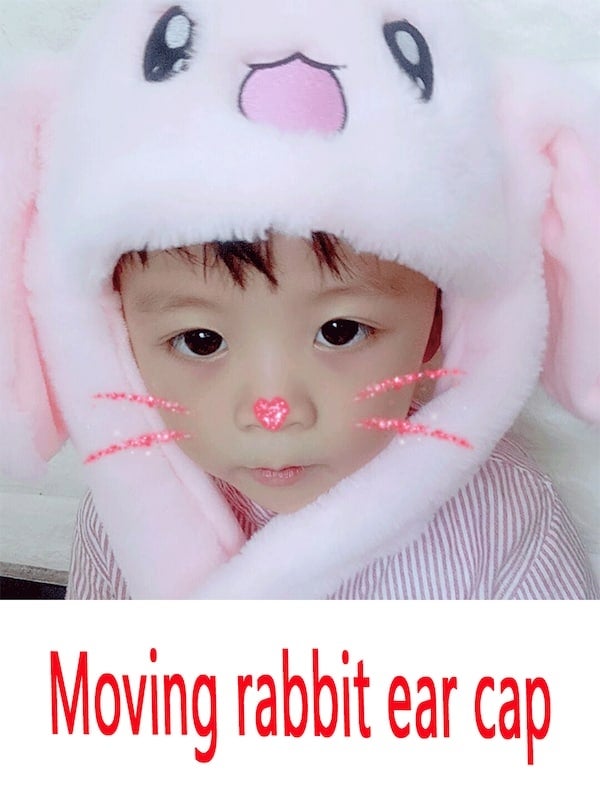 Rabbit Ear Plush Hat - Image 4