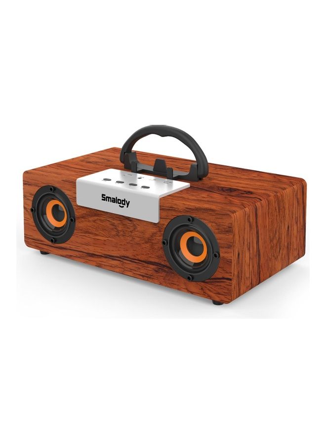 Smalody Wooden Bluetooth Speaker Coffee  - Image 1