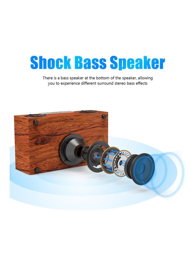 Smalody Wooden Bluetooth Speaker Coffee  - Image 4