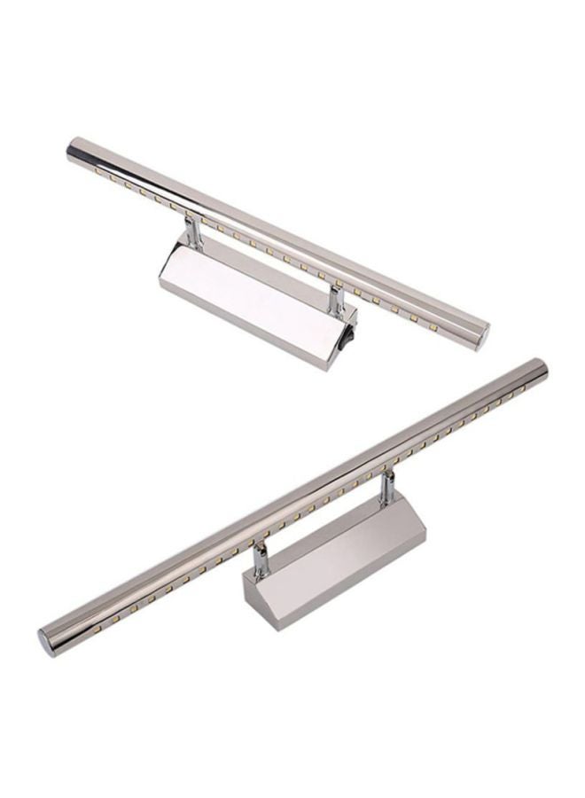 OUTAD LED Wall Mounted Mirror Lamp Silver 400x50x100mm - Image 3