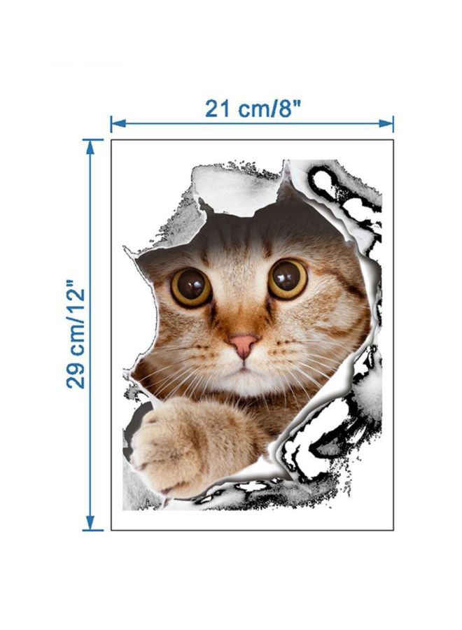 OUTAD Printed Toilet Sticker Multicolour 290x1x210centimeter - Image 3