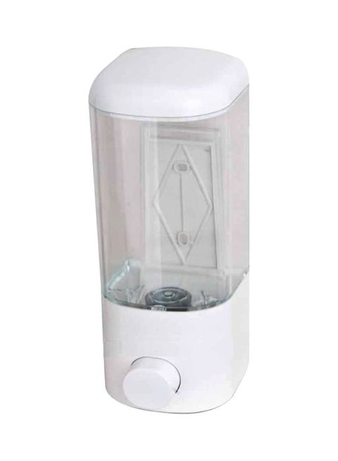 Wall Mounted Soap Dispenser White/Clear 500ml