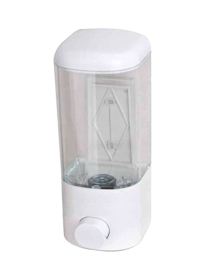 ALMUFARREJ - Wall Mounted Soap Dispenser White/Clear 500ml - Image 1