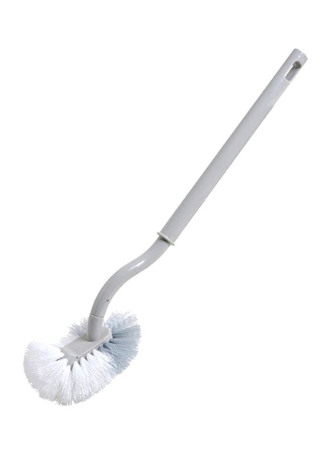 Beauenty Corner Cleaning Double Side Curved Toilet Brush Grey/White 38x8cm  - Image 1