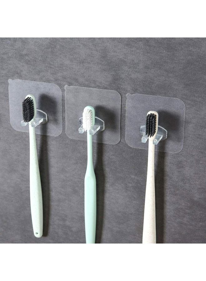 Beauenty Pack Of 4 Toothbrush Holder Clear 6x6cm  - Image 2