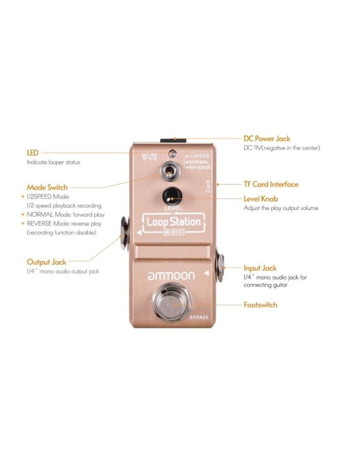 ammoon - Nano Loop Electric Guitar Effect Pedal Looper True Bypass - Image 1
