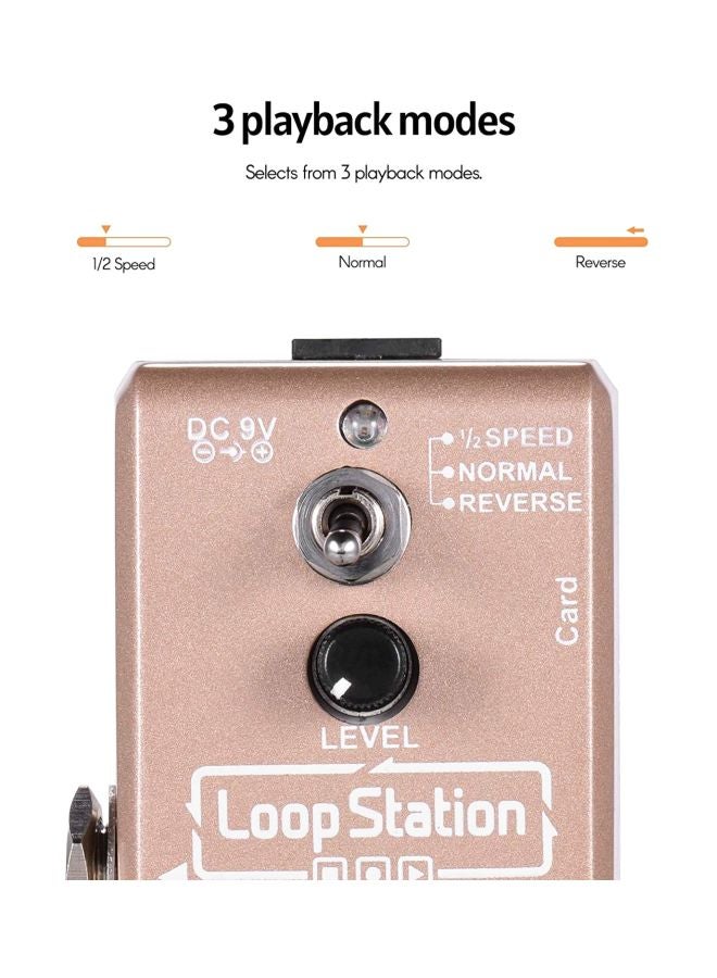 ammoon - Nano Loop Electric Guitar Effect Pedal Looper True Bypass - Image 1
