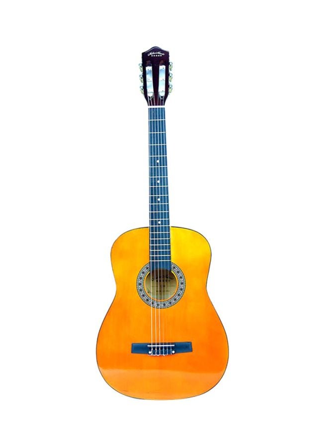 Mike Music Classical Guitar With Bag 38 Inch Brown  - Image 1