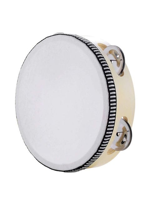 Handheld Tambourine With Single Row Jingles
