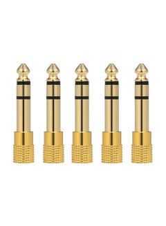 docooler 5-Piece Audio Adapter Stereo Jack Convertor Plug  - Image 1