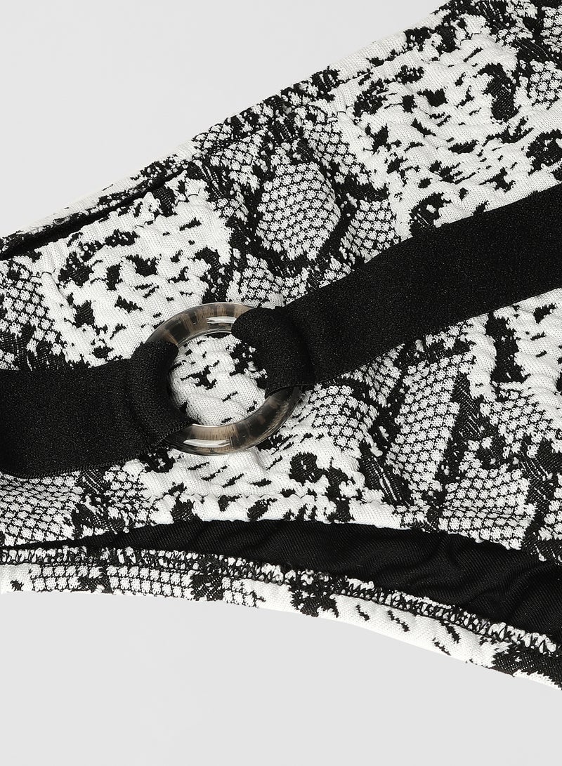 trendyol - Snake Print Bikini Bottoms Multi Color - Image 1