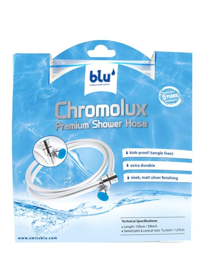 Blu - Chromolux Premium Shower Hose Assorted Colour 150x1.5cm - Image 1