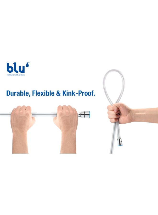 Blu - Chromolux Premium Shower Hose Assorted Colour 150x1.5cm - Image 1