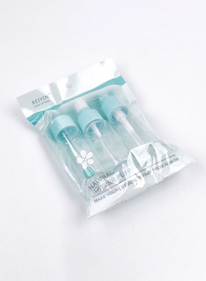 Home Concept Pack Of 3 Portable Storage Bottle Blue/Clear Bottle 1(40), Bottle 2(40), Bottle3 (45)ml  - Image 2