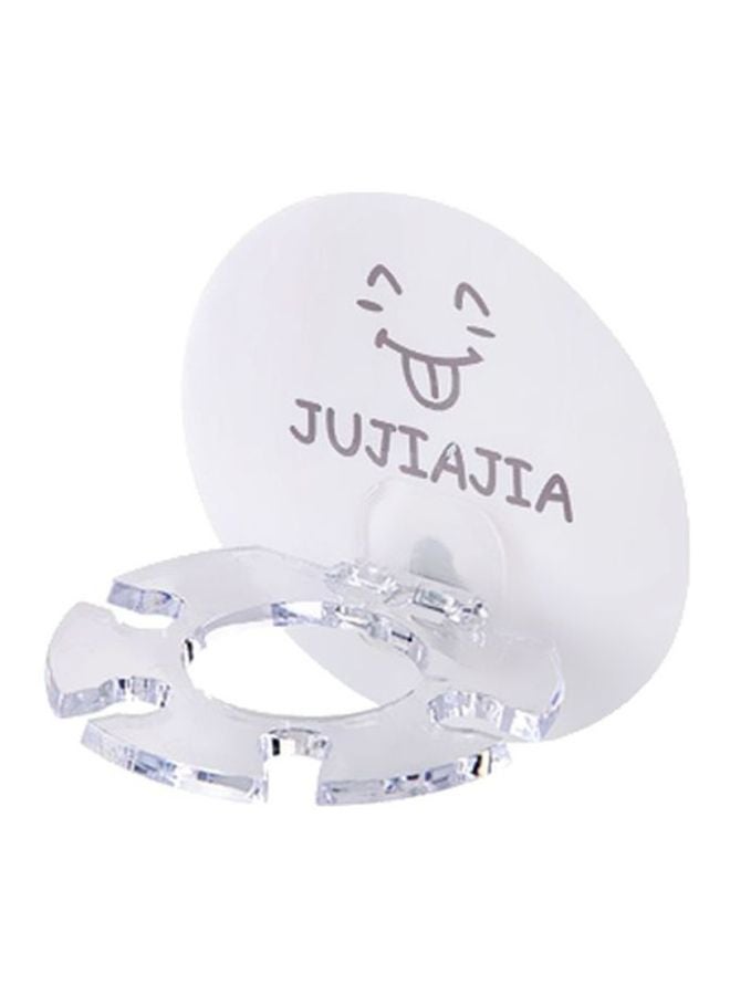 Beauenty Plastic Toothpaste Holder White/Clear 9.3x9.3cm - Image 1