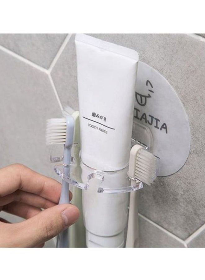 Beauenty Plastic Toothpaste Holder White/Clear 9.3x9.3cm - Image 2