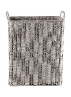 Slim Rectangular Hamper Laundry Bag Grey Small