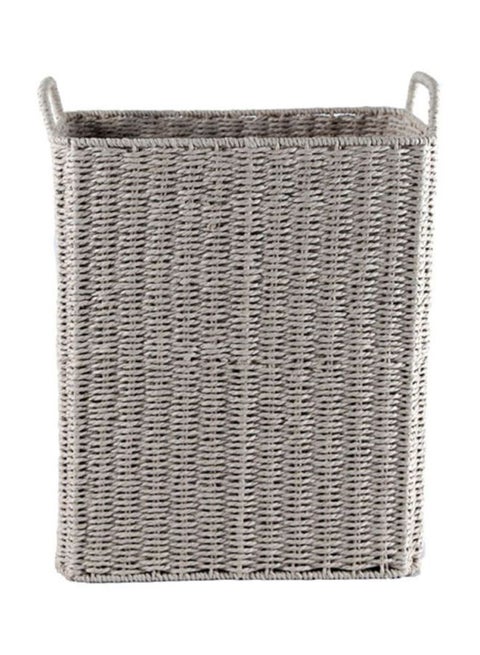 Slim Rectangular Hamper Laundry Bag Grey Small