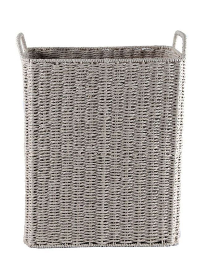 homes r us - Slim Rectangular Hamper Laundry Bag Grey Small - Image 1