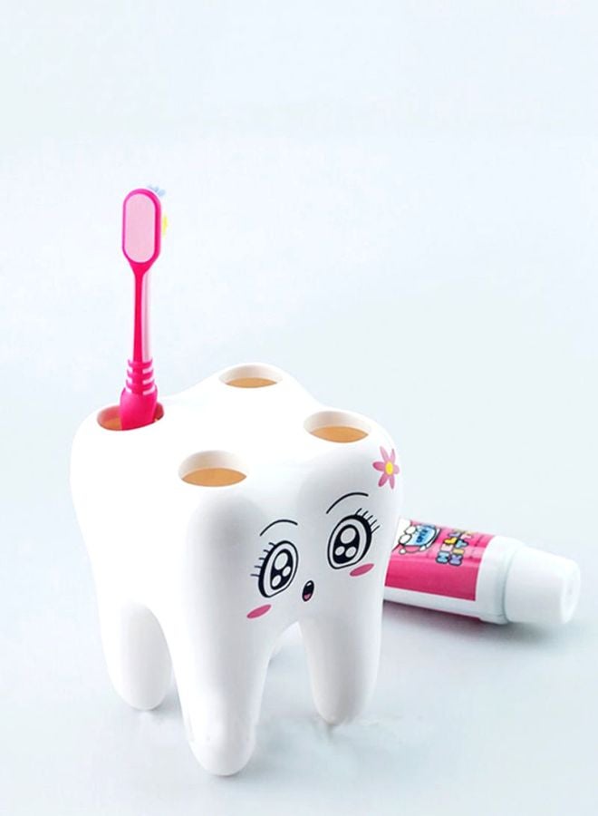 Beauenty Portable Toothbrush Holder White/Black/Pink 8.2x8.2x10.4cm  - Image 3