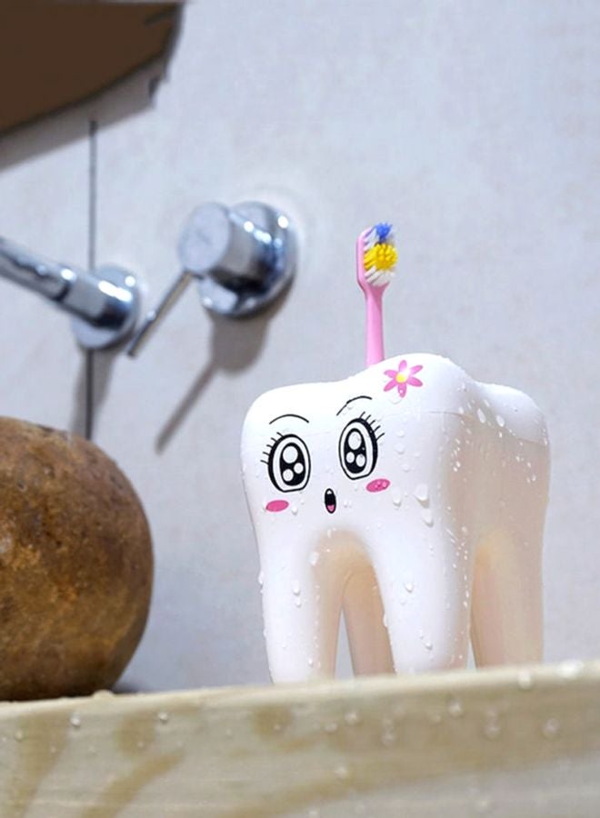 Beauenty Portable Toothbrush Holder White/Black/Pink 8.2x8.2x10.4cm  - Image 4