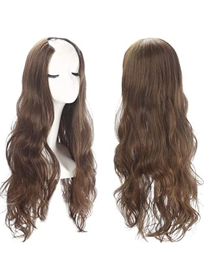 سارلا وصلة شعرٍ مستعار نصف مشبكي على شكل حرف U بني 5بوصة