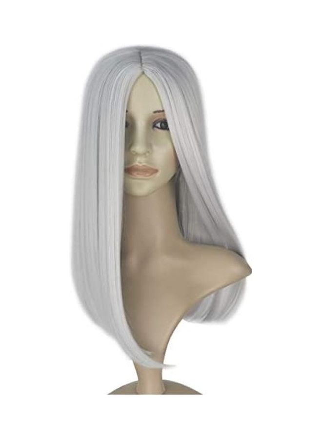M MISS U HAIR Long Straight Wig Grey 3inch 