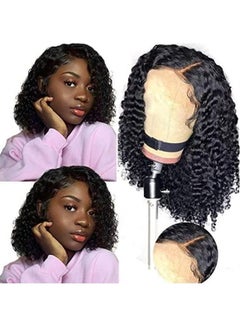 Curly Human Hair Wigs Black 14inch - v1612073249/N44066902A_1