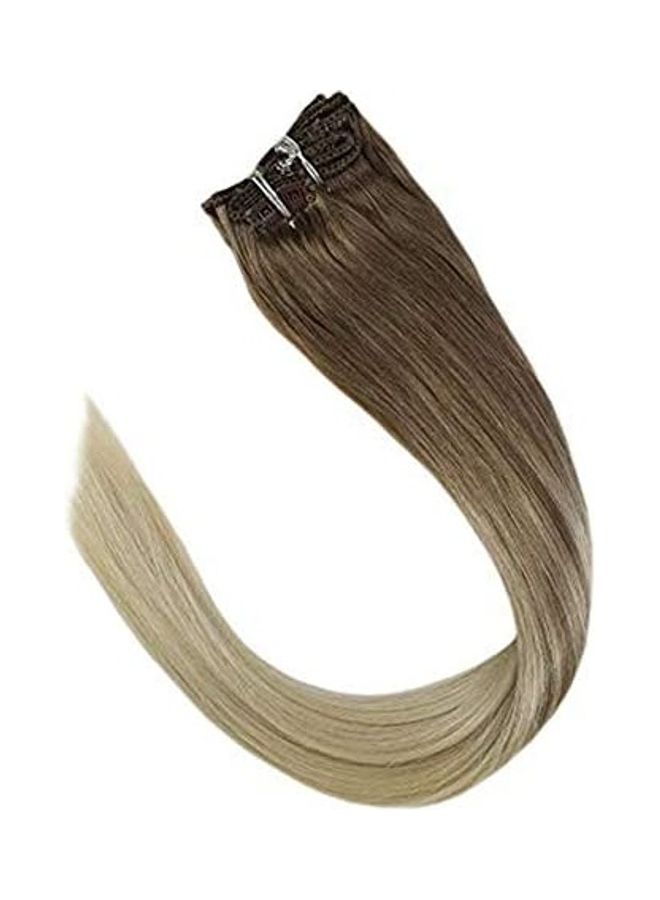 Clip In Hair Extensions Brown/Blonde 14inch - v1612073279/N44066930A_1