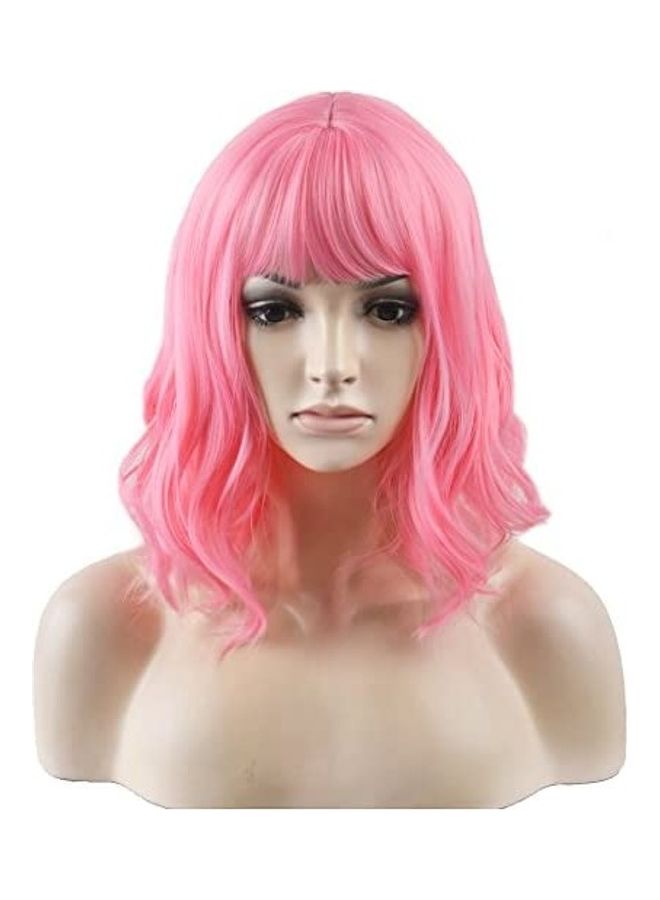 BERON Short Curly Hair Pink 14inch 