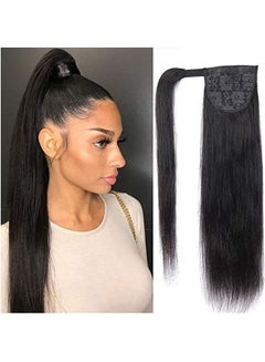 Clip In Ponytail Hair Extension Black 21inch