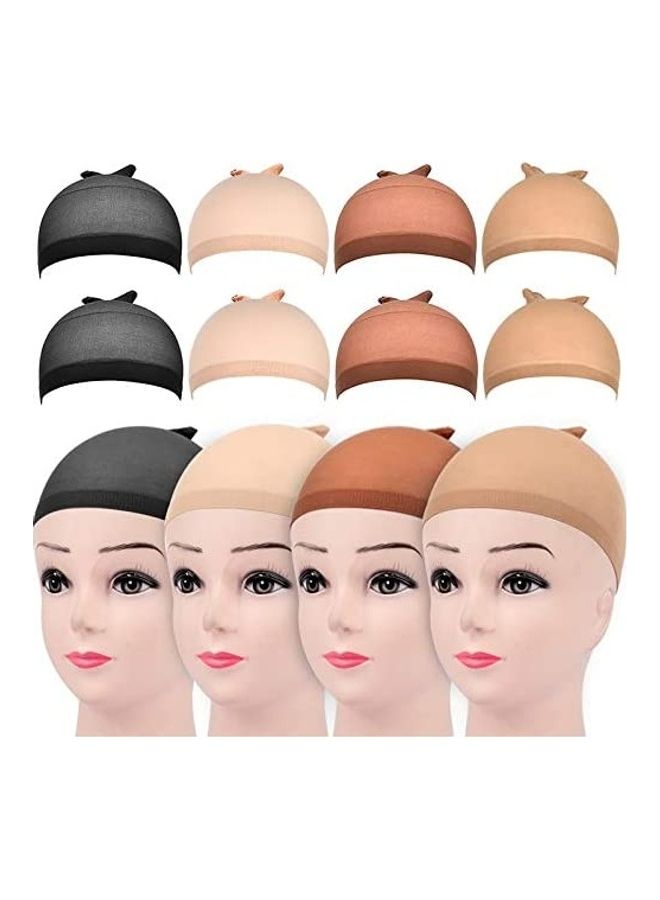 HNYYZL 8 Piece Wig Cap Multicolour 8inch 