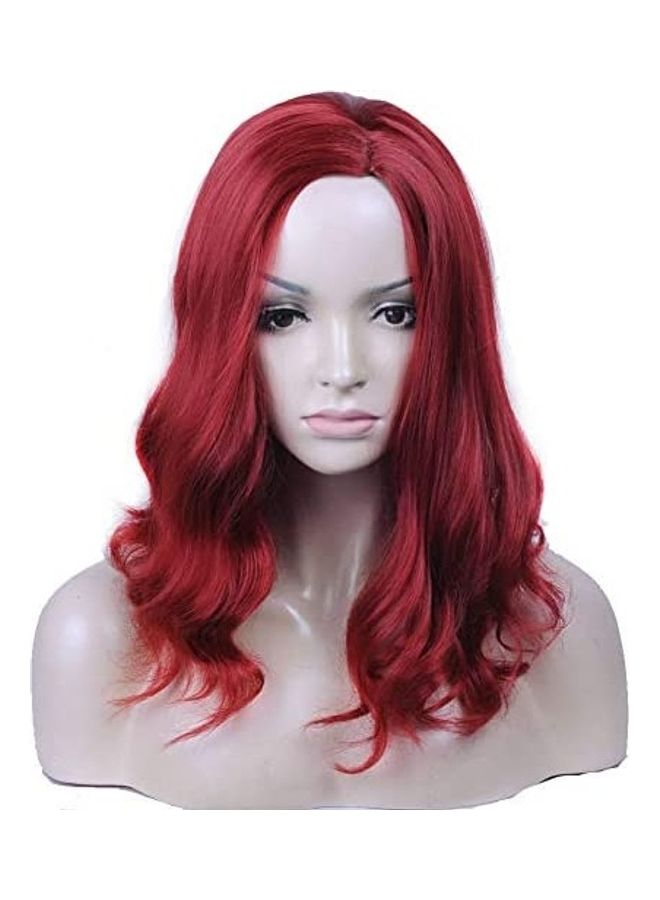 BERON Short Curly Bob Wig Red 8inch
