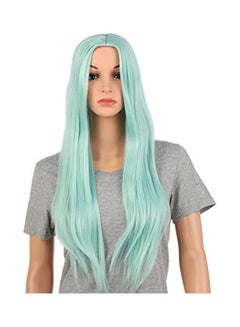 OneDor Long Straight Synthetic Wig Blue 14inch 