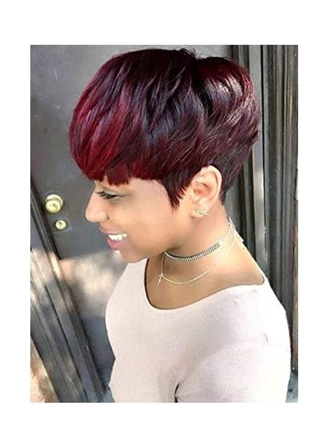 Short Curly Wig Red/Black 10inch - v1612073574/N44067623A_1