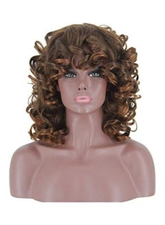 Short Curly Wavy Hair Wig Brown 10inch - v1612073582/N44067656A_1