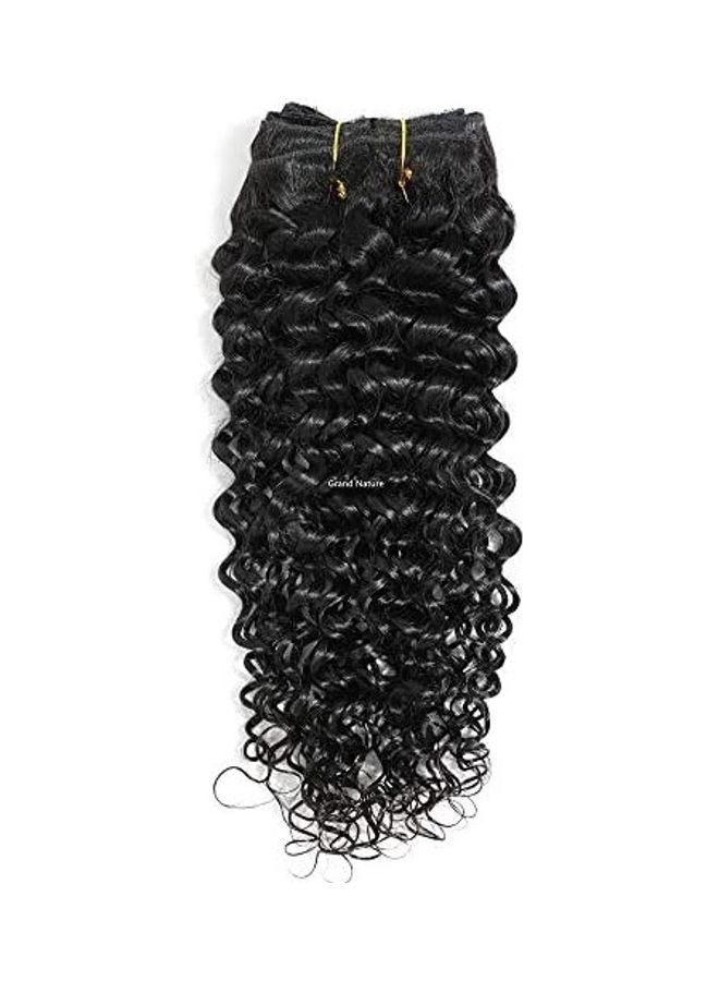 Wavy Hair Extensions Black 12inch - v1612073610/N44069367A_1