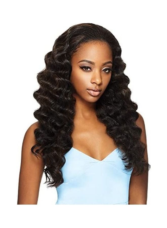 Synthetic Hair Half Wig Black 8inch - v1612073628/N44065597A_1