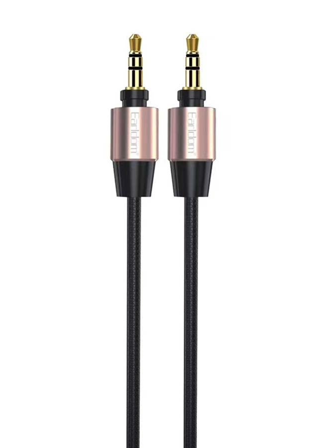 Earldom 3.5mm To 3.5mm AUX Audio Cable Gold 