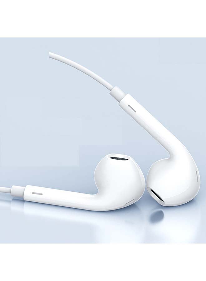 Earldom Type-C Port Wired In-Ear Earphone With Microphone White - Image 2