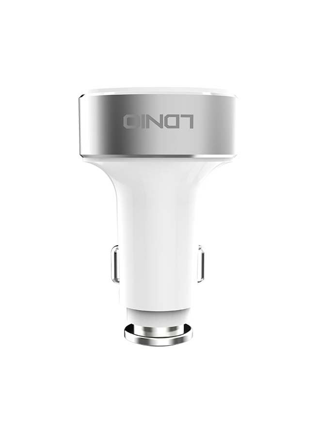 LDNIO Universal Car Charger 3 USB Ports silver - Image 3