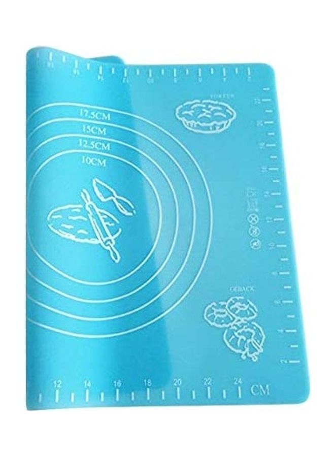 General - Silicone Baking Cake Rolling Kneading Mat Blue - Image 1
