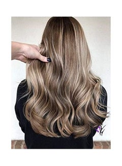 Full Shine Clip In Ombre Hair Extensions Brown 21inch 