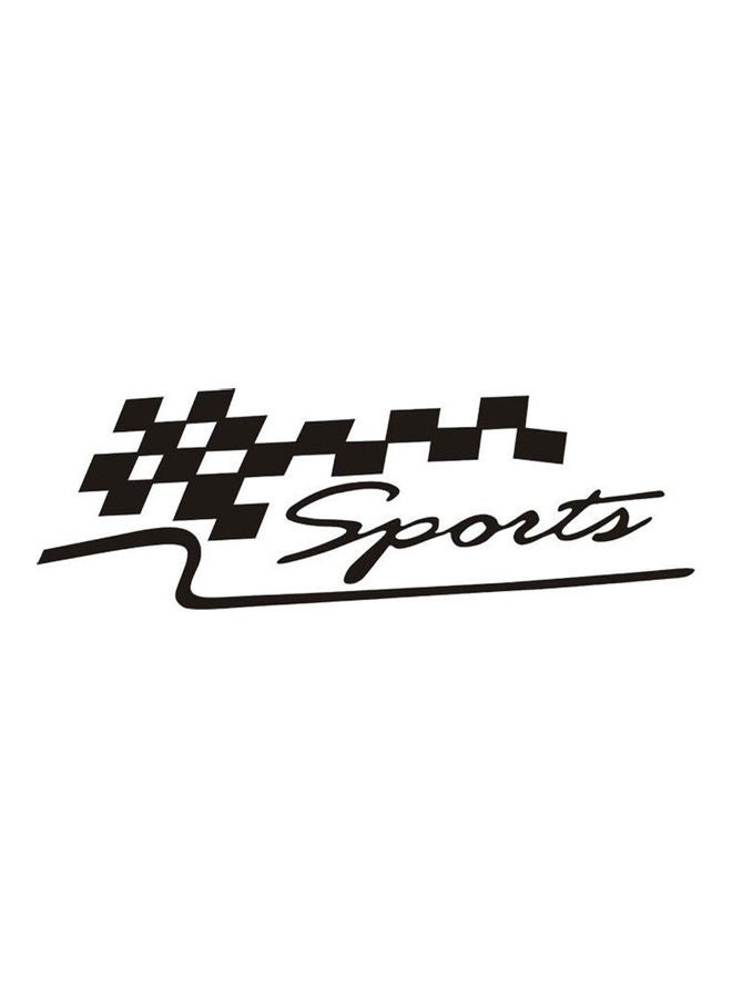 Generic Sports Printed Checkered Racing Flag Car Sticker  - Image 1